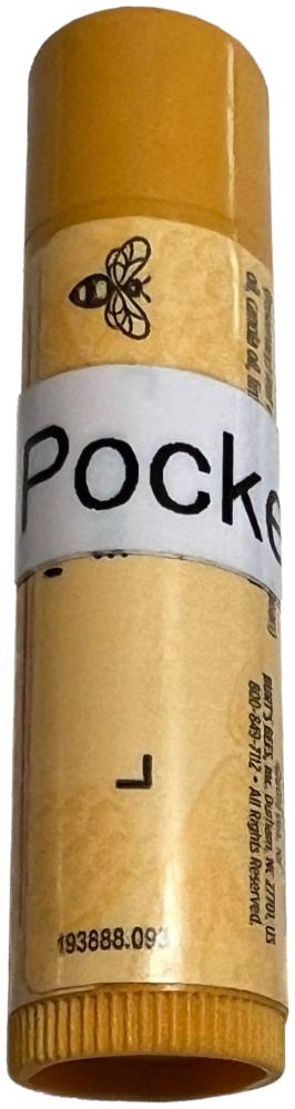 Lip balm labeled Pocket